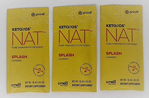 Pruvit Keto//OS NAT Splash Pure Therapeutic Keytones 3pk