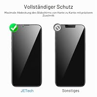 JETech Sichtschutz Schutzfolie für iPhone 14 Plus, 2+2 Stück – Ansicht 4