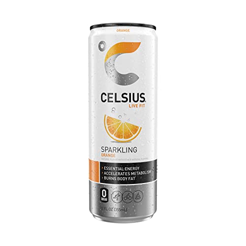 Celsius Sparkling Orange, Functional Essential Energy Drink, 12 Fl Oz (Pack Of 24) #TOP4
