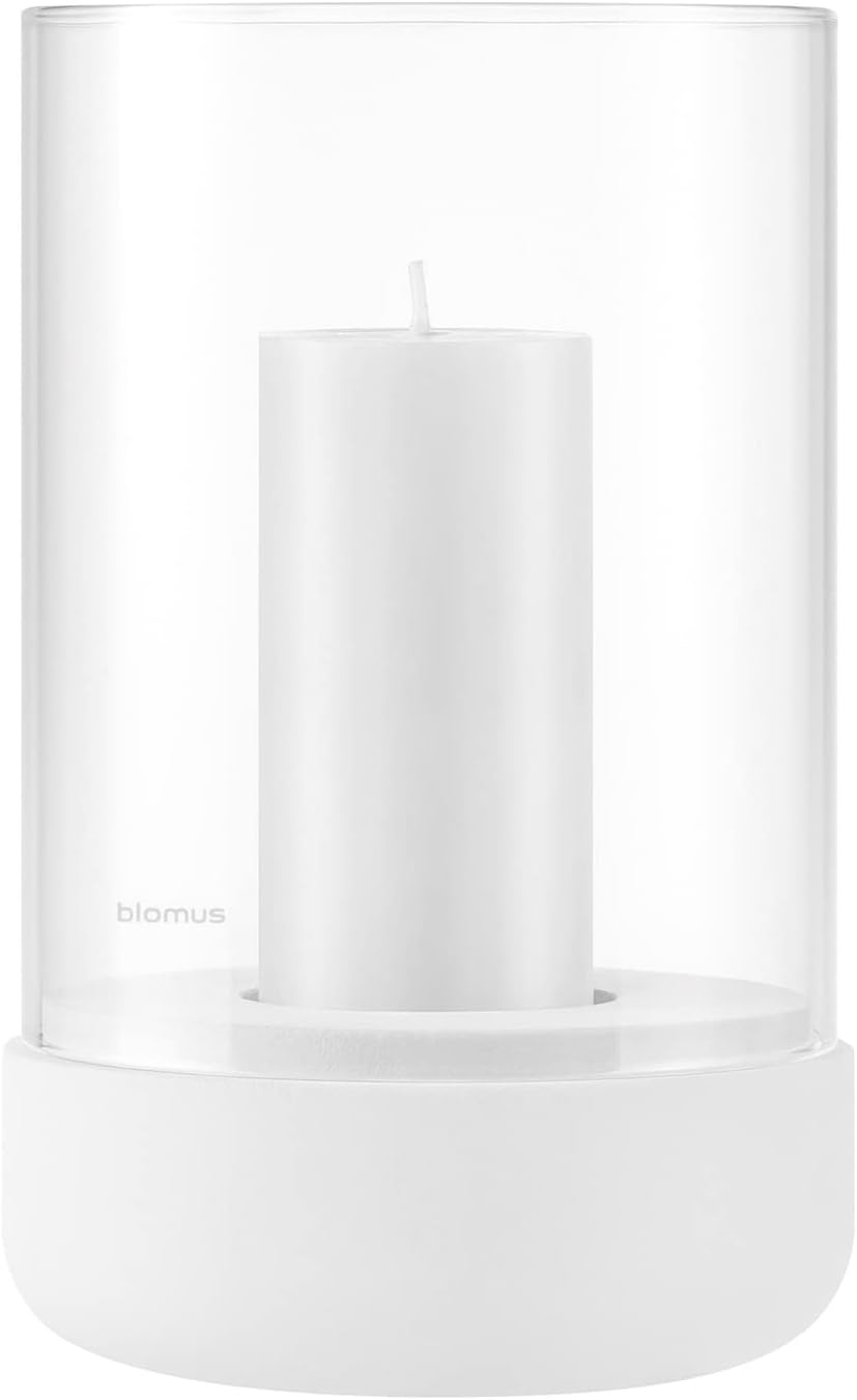blomus Calma Hurricane Lamp Medium Lily White