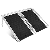 ORFORD Non Skid Wheelchair Ramp 2FT, 800 lbs, Utility Mobility Access Threshold Ramp for Home Steps Stairs Doorways Scooter