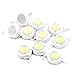 CHANZON 10 pcs High Power Led Chip 1W Cool White 10000K - 15000K (300mA - 350mA / DC 3V - 3.4V / 1 Watt) Super Bright Intensity SMD COB Light Emitter Components Diode 1 W Bulb Lamp Bead DIY Lighting