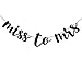 Fecedy Black Miss To Mrs Banner For Bachelorette Wedding Engagement Party Decorations