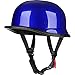 Yesmotor Helmet Half Shell German Motorcycle Helmet with Cycling Glasses - DOT Approved（Dark Blue，2XL）