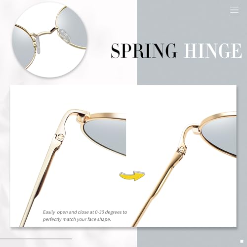 Image of Joopin Small Round Sunglasses Hippie Circle Sun Glasses UV400 Protection