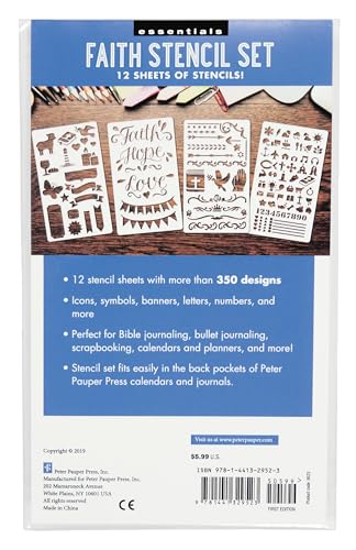 Essentials Faith Stencil Set (Bible Journaling) (over 350 designs) - Image 2
