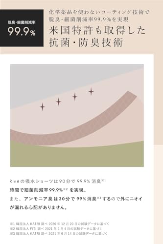 Rine リネ Full 100ml 吸水 サニタリーショーツ 吸水ショーツ 生理 抗菌 消臭 パンツ 吸収 の商品画像 5