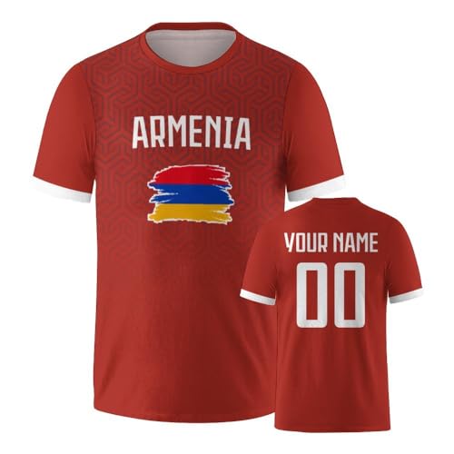 Custom 23/24/25/26 Armenia Soccer Shirts Uniforms for Men Women Youth Fans Gifts Personalized Your Name Numbers Apparel