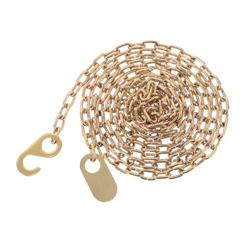 ORFOFE Grandfather Clock Weight Chain Vintage Golden Mechanical Clock Pendulum Repair Hammer Chain Replacement Parts