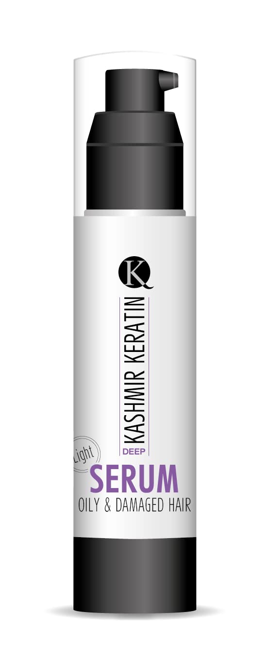 Kashmir Keratin,Hair Styling Serums Deep Serum For Oily And Damaged Hair Non Oily Greaseless Anti Frizz (100 ml / 3.38 Fl Oz)