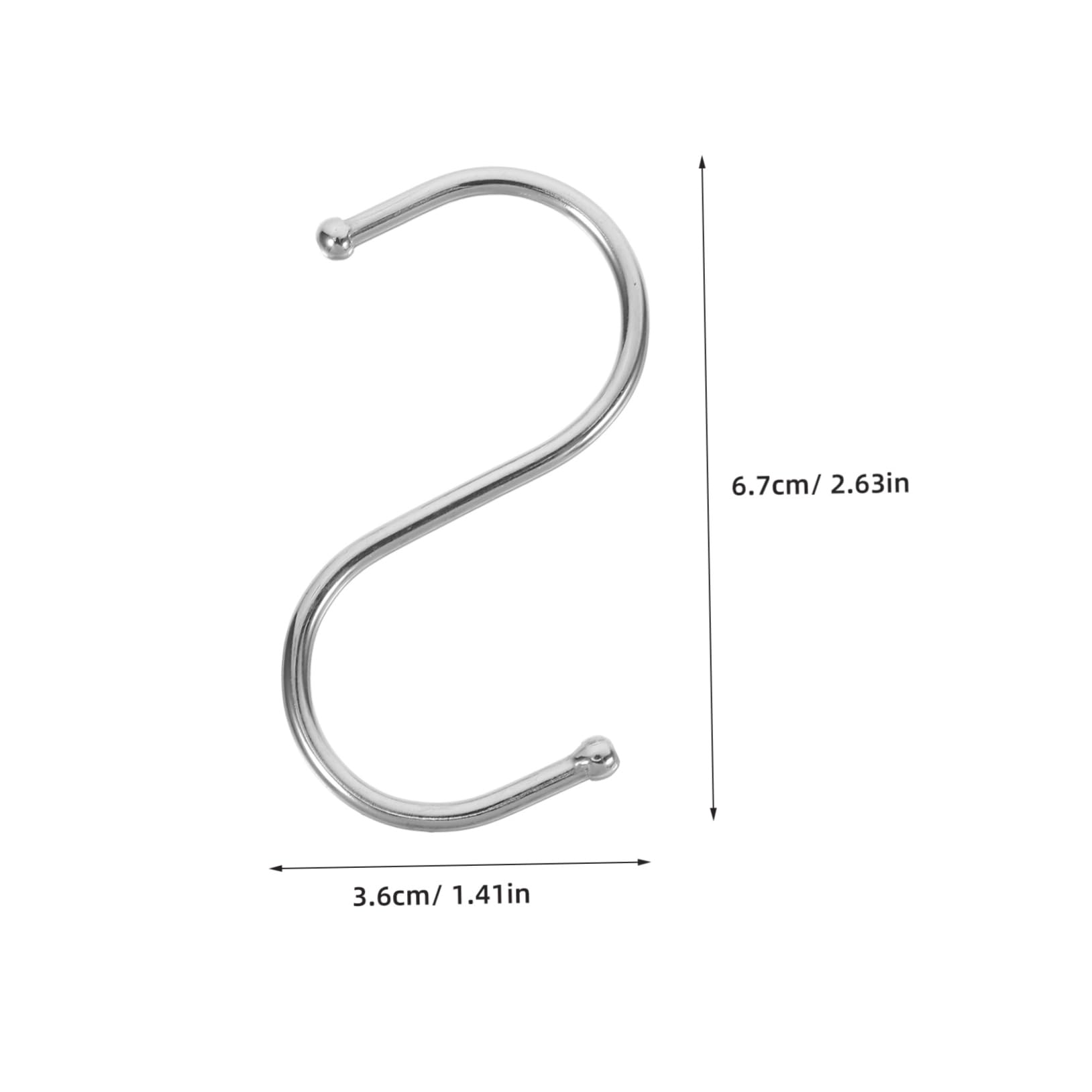 Gogogmee 10Pcs S Hooks for Hanging Plant Hangers for Outdoor Use for Flowerpot and Bonsai and S Shaped Hooks for Garden and Balcony