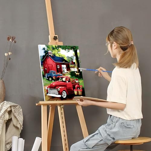 Senqao YHZJ012 Red Truck Paint By Number thumb #3