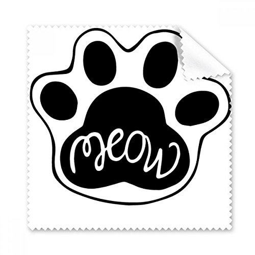 Chiffon de nettoyage tissu pour verres et écran motif patte de chat pack de 5