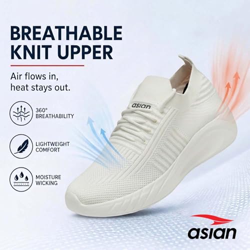Image of ASIAN Storm-12 Men's Walking Shoes | Breathable Knit Upper, Comfort Midsole & Steady Grip Outsole