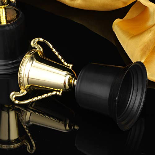 Amosfun Troféu de Troféu de Ouro com 8 Peças de Troféu de Plástico para Esportes, Troféu Escolar, Ho