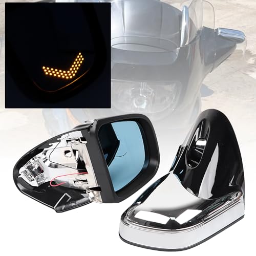 Rétroviseur LED BMW K1200 1999-2008 miroir clignotant moto chrome - 5