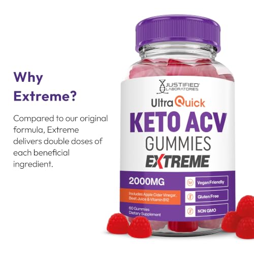 Justified Laboratories Ultra Quick Keto ACV Gummies