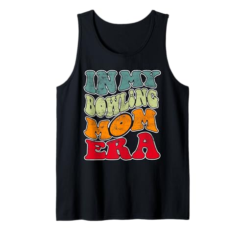 In My Bowling Mom Era Funny Groovy Vintage Tank Top