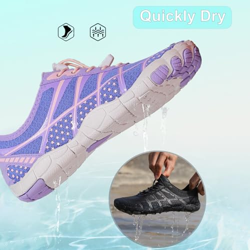 Image of Hike Barefoot Shoes Women Men Pro Water Footwear Wide Toe Box Non-Slip Unisex Athletic Outdoor Running Shoes