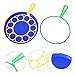 ADOCARN 3pcs Outdoor Bubble Blower for Boys Large Creative Bubble Ring Tools Lightweight Plastic Fun for All Seasons Random Color