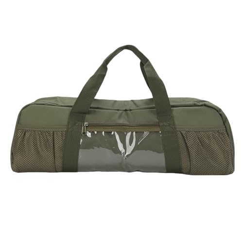 Grill Tool Storage Bag,OD Green Large Capacity Oxford Cloth BBQ Accessories Bag with Handles for Outdoor Camping