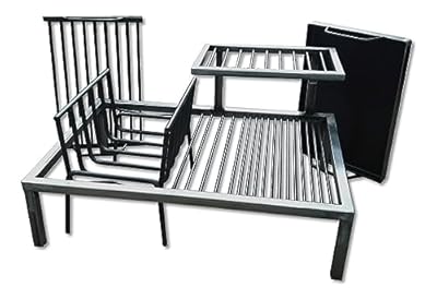 Luxury Argentine Grill with removable iron modules + Brazier. Iron Argentina Grill - BBQ Parrilla Asado. Sor Pampa Grill