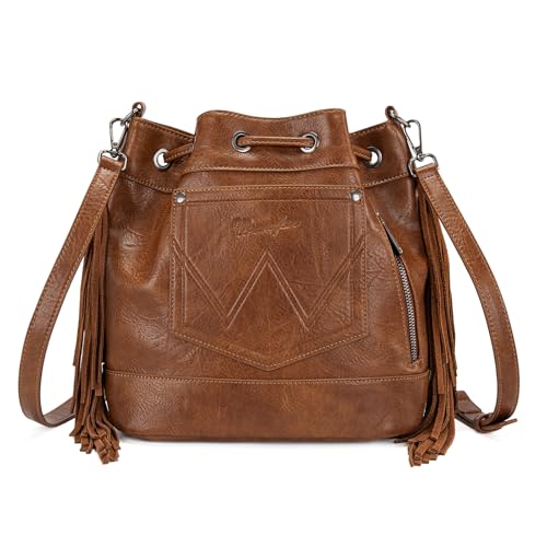 Image of Wrangler Hobo Bags for Women Designer Aztec Bucket Purses Western Tapestry Shoulder Handbags