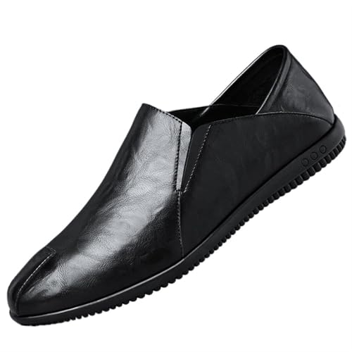 Dress Shoes for Men Men's Casual Leather Shoes Soft Leather Soft Sole Slip-on Loafers2
