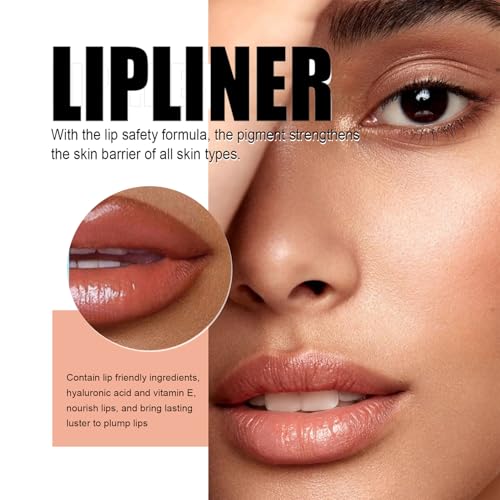 3PCS Peel Off Lip Liner Stain, Light Brown/Dark Brown/Burgundy Long Lasting Tattoo Lip Liner Stain,Matte Peel Off Lip Liner,Infused with Hyaluronic Acid & Vitamin E - Image 4