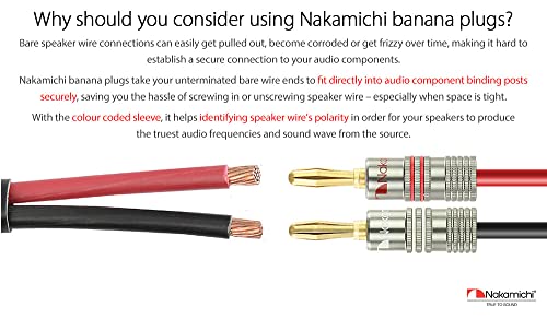 Nakamichi Ultimate Series 24k Gold Plated Beryllium Red Copper Banana Plug 12 AWG - Image 3