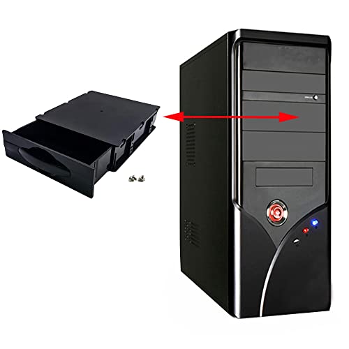 5.25" Black Desktop Computer ATX/MATX Hard Drive Mobile Blank Rack Drawer Tray Devices Storage Box case miniatura 4