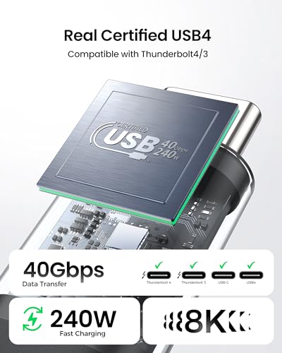 Silkland S3614 Usb 4 Cable For Thunderbolt 4 Cable 4Ft thumb #1