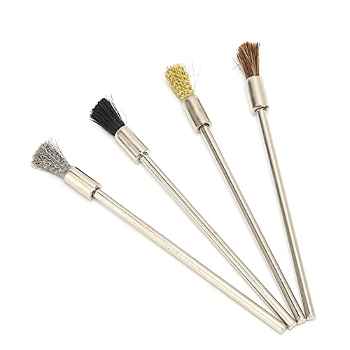 Wire Brush Set 3 X 100Mm Stainless Steel Wire Brush Set High Quality Dusting Wire Brushes For Cleaning For Miniature Electronic Instruments #TOP6