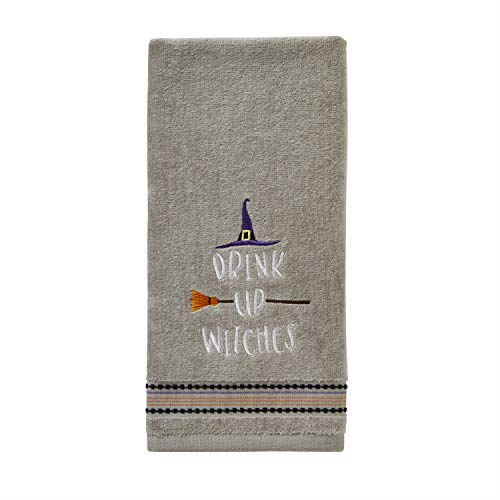 Skl Home By Saturday Knight Ltd. Drink Up Witches Hand Towel Set, Gray #TOP2