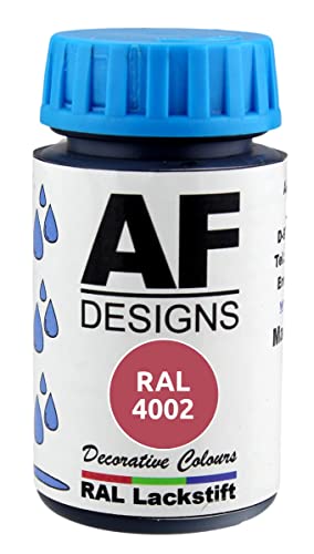 Alex Flittner Designs Pintura de RAL 4002 color morado y satinado 50 ml madera metal