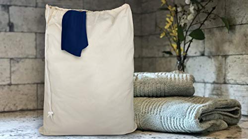 Bolsa de lavanderia resistente Urban Villa de algodon natural transpirable juego de 2 8