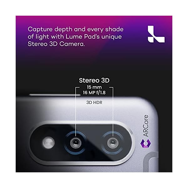 Lume Pad Tablet - 3D Tablet - 10.8” 3D Tab Light Field Screen - Android Tablet - 128gb Work Tablet/Tablet for Gaming - 2560 x 1600 Tablet Android 10 with 16MP Dual Camera [Champagne Beige]