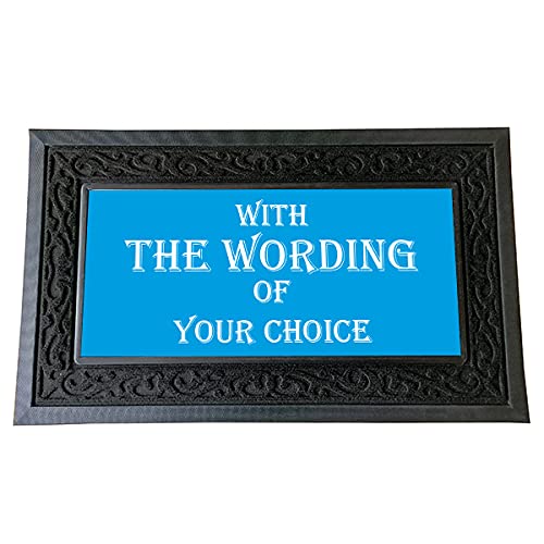 Pajo Personalised Heavy Duty Door Mat 750x450mm With 1 Insert.