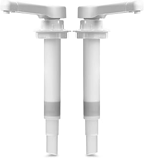 2-Pack Replacement Pump Dispensers for Nacho Cheese & Hot Fudge Dispenser – Compatible with 2.6 Qt Sauce Warmers – Plastic Pumps for Cheese, Caramel, Fudge – Concession & Restaurant Use