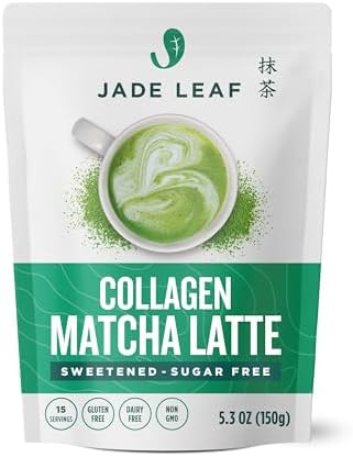 Jade Leaf Matcha Latte Mix w/Collagen Peptides Powder, Sugar Free, 5.3oz