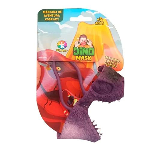 Brinquedo Máscara Dinossauro Dino Mask Blister - Kids Zone Roxo