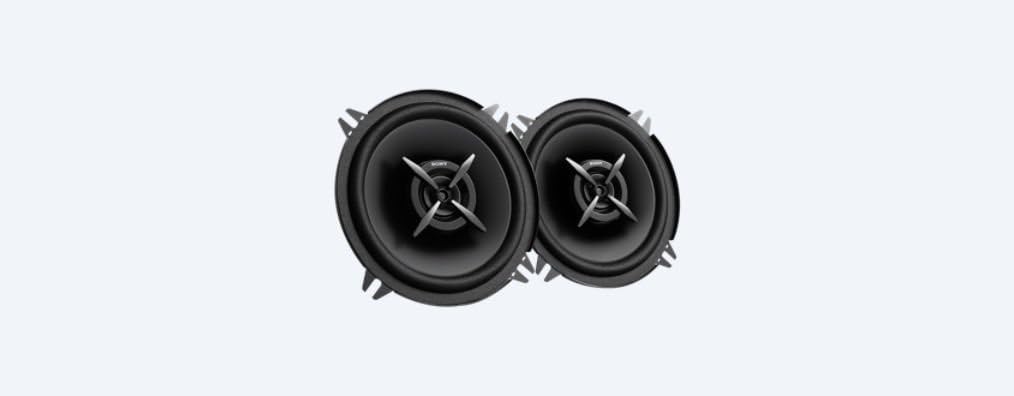 Sony XS-FB132E 13 cm (5.25 inch) 2-Way Coaxial Car Speakers, Black, 230W Peak, 35W RMS, 30W Rated, HOP Aramid Cone Woofer, Balanced Dome Tweeter