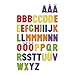 Quercetti Magnetic Uppercase Letters - 48 Piece Alphabet Magnet Set in Assorted Colors (Made in Italy)