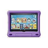 Fire HD 8 Kids tablet, 8' HD display, ages 3-7, 32 GB, includes a 1-year subscription to Amazon Kids+ content, Purple Kid-Proof Case, (2020 release)