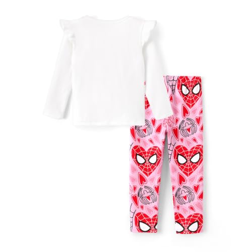 Image of Disney Girls Outfits Long Sleeve Lightweight Shirt +Leggings Clothing Sets