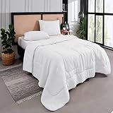 Kit Edredom Casal Queen 3 Peças Margarida Cama Box Cor:Branco