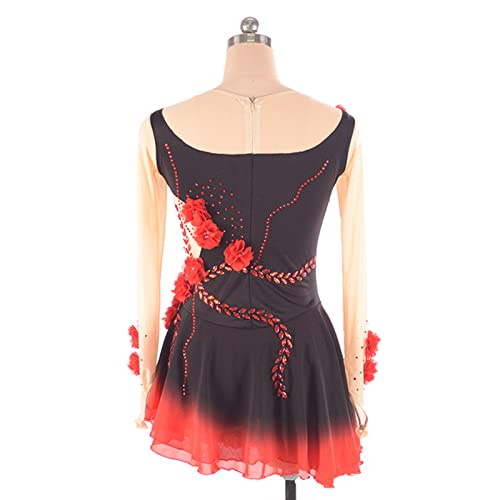 Vestidos De Patinação Artística, Traje Profissional De Dança Com Strass Brilhante Para Competição Pr