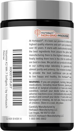 Horbäach Vitamin D3 K2 Softgels