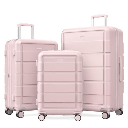 SHOWKOO Expandable Luggage Set of 3