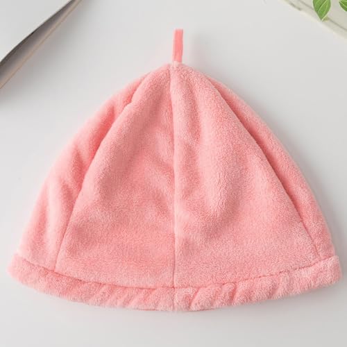 Touca de cabelo para secagem de lã coral, toalhas de banho, toalha de cabelo - Toucas de banho de se